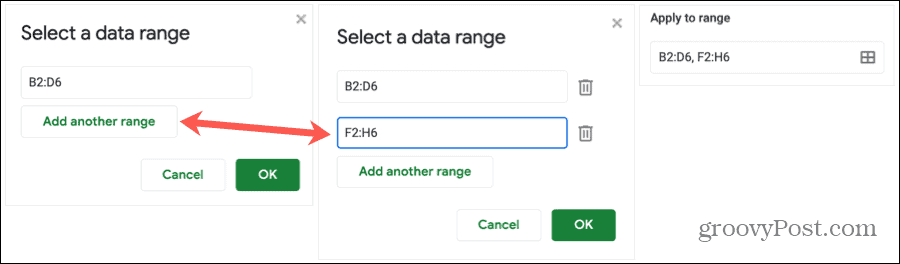 Agregar otro rango de datos para el formato condicional 