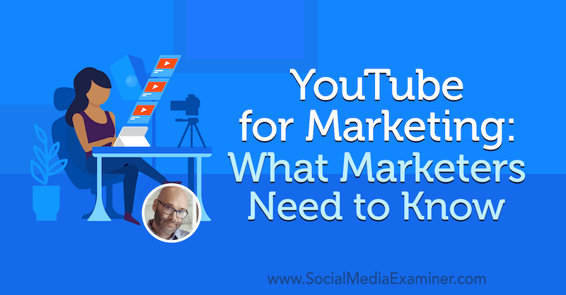 YouTube para marketing: lo que los especialistas en marketing deben saber con información de Nick Nimmin en el podcast de marketing en redes sociales.