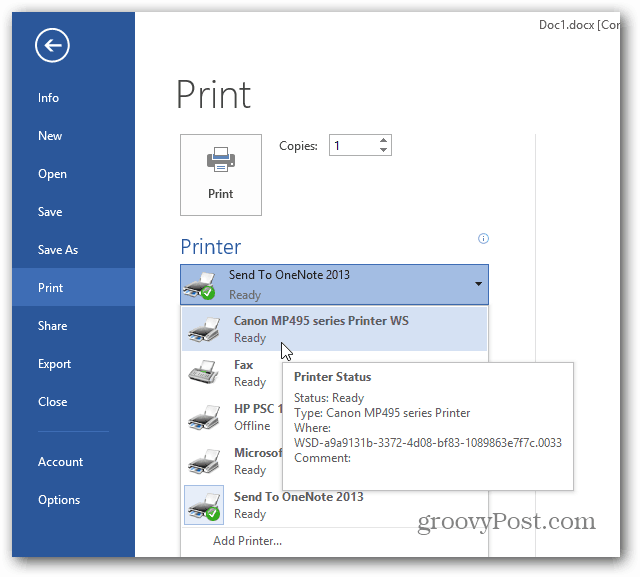 Cómo imprimir desde aplicaciones de estilo Metro de Windows 8