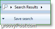 Captura de pantalla de Windows 7 -Windows Search