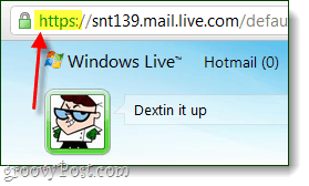 configuración de https de Windows Live Mail