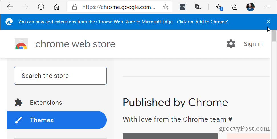 Temas de Chrome Web Store