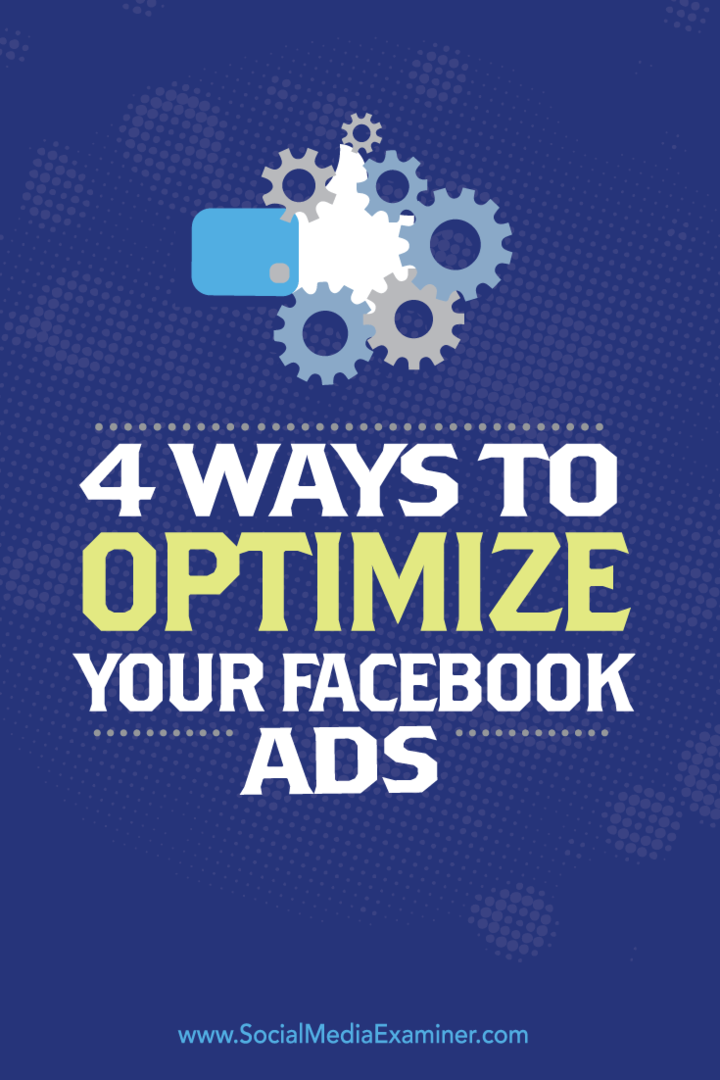 optimizar la campaña publicitaria de facebook