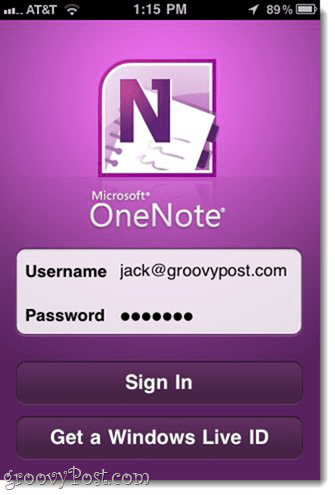 OneNote para iPhone (Gratis de Microsoft)