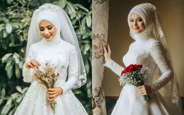 Vestido de novia Hijab modelos 2020