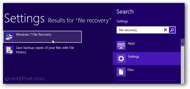 buscar metro windows 7 recuperación de archivos