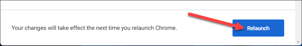 Botón de reinicio de Chrome