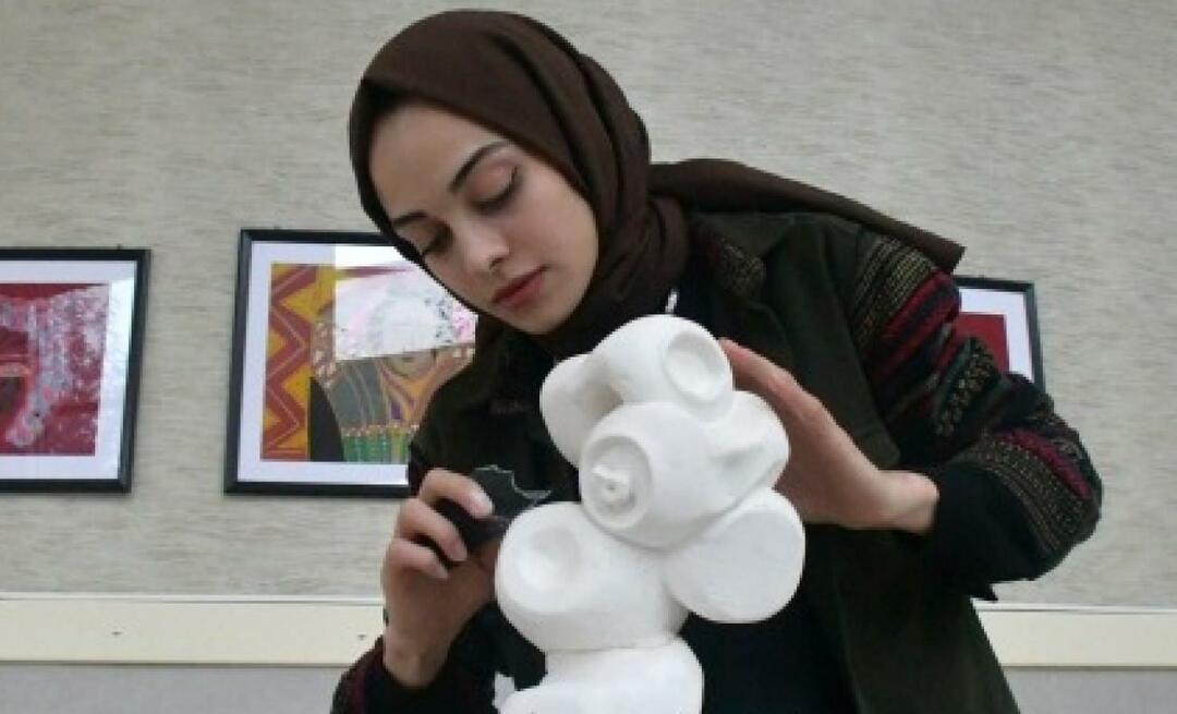 ¡Un premio del Ministerio de Cultura para Emine Erdağ, que comenzó su camino con la pintura y continuó con la escultura!