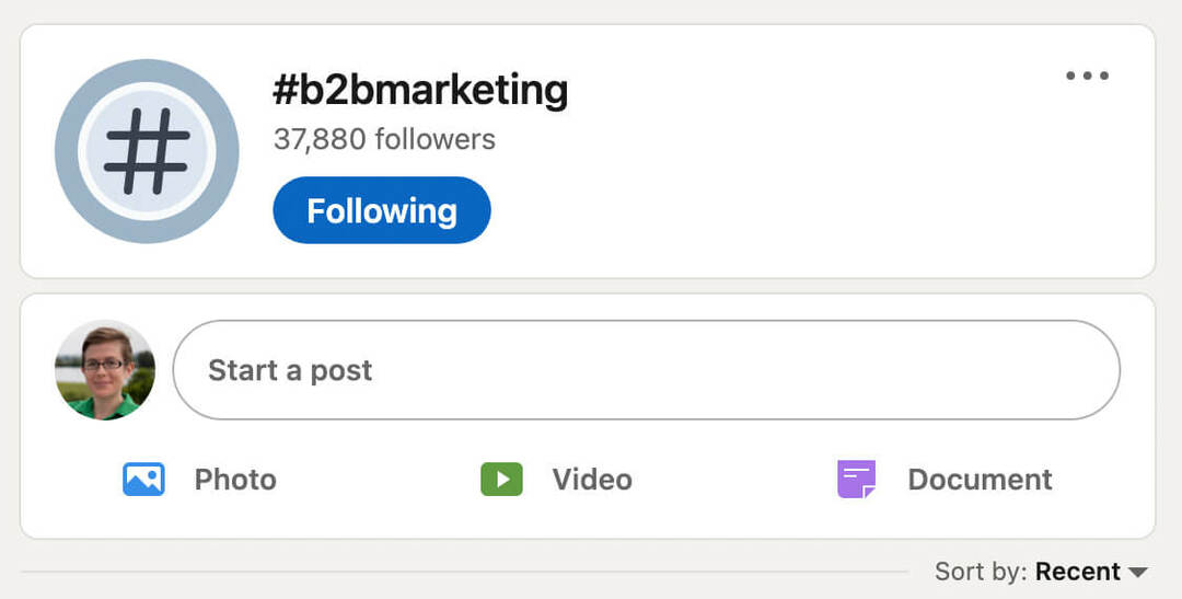cómo-analizar-linkedin-hashtags-branded-hashtag-search-sort-by-recent-b2bmarketing-example-20