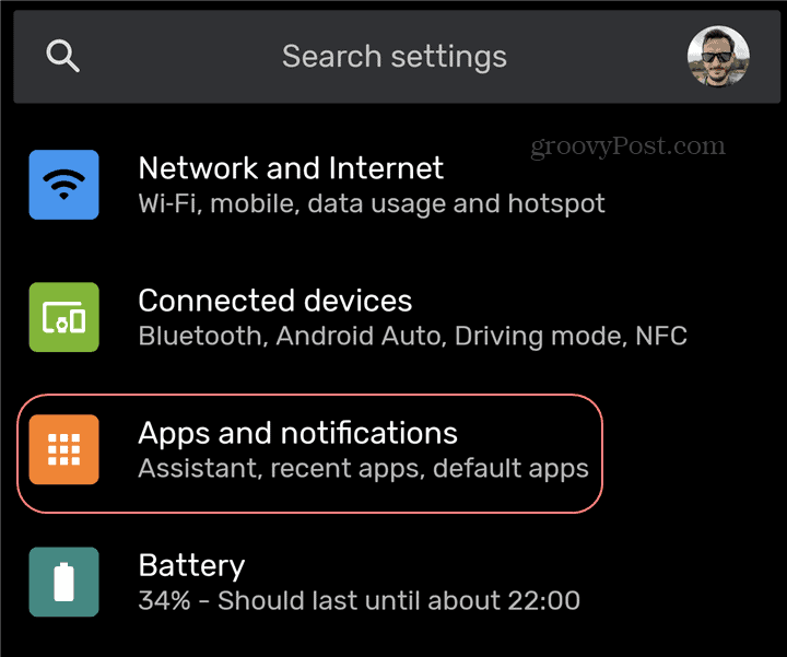 Aplicaciones de configuración de la versión de la aplicación de Android