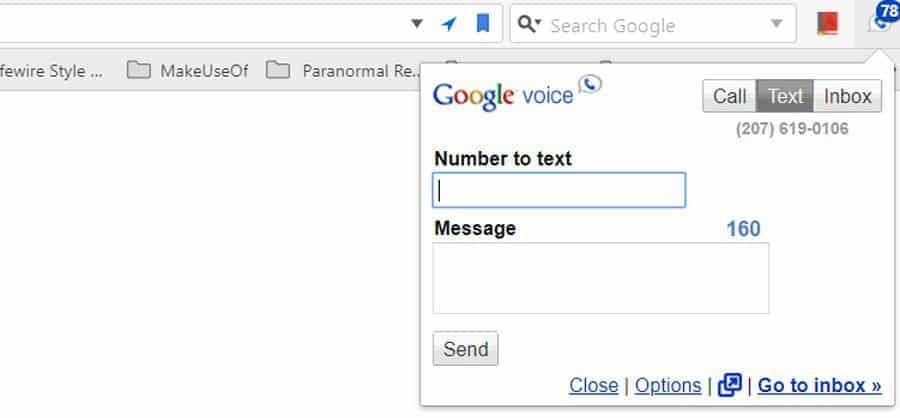 extensión de google voice chrome