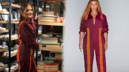 Nueva tendencia en moda: ¡colección Beyonce Ivy Park Adidas! Demet Akalın también se sentó en esa corriente ...