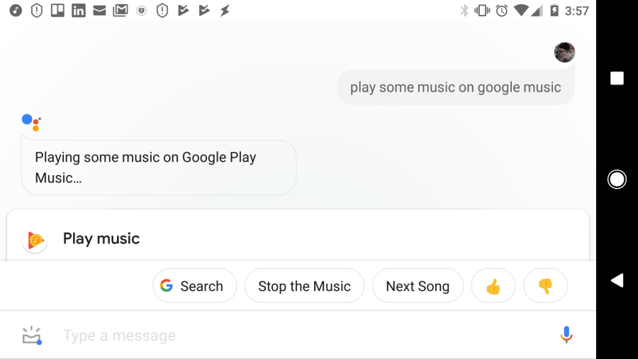 oye google play música aleatoria