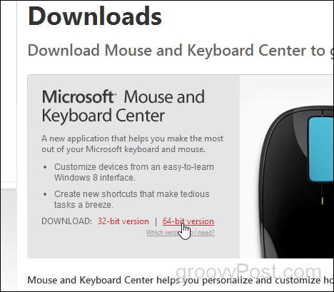 descargar microsoft mouse and keyboard center