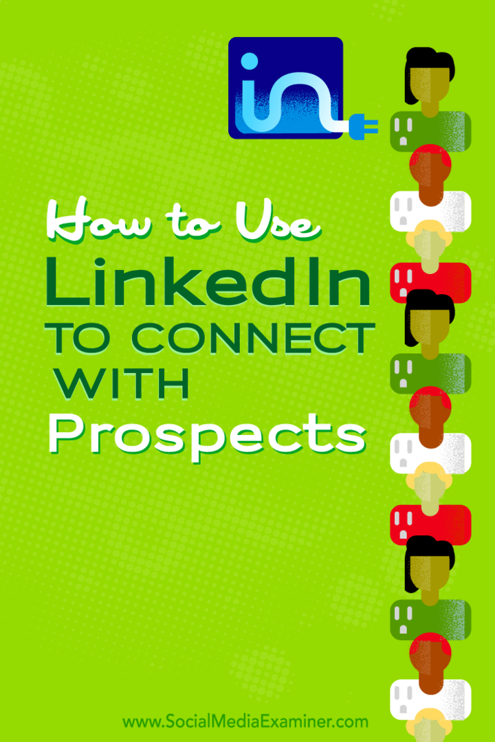 usa linkedin para conectarte con prospectos