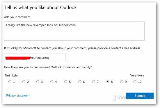 Comentarios de Outlook 3