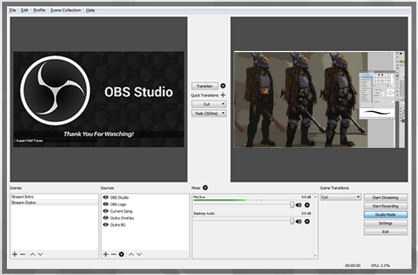 OBS Studios es una buena opción de transmisión en vivo gratuita.