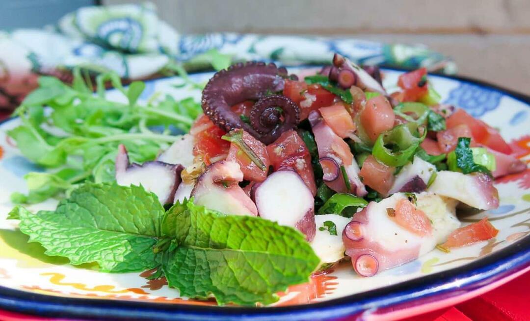 ¿Cómo hacer ensalada de pulpo y cuáles son los trucos de la ensalada de pulpo?