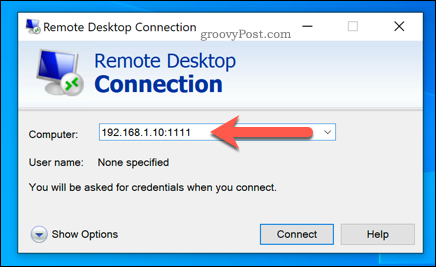 Establecer una conexión de escritorio remoto de Windows mediante un puerto RDP personalizado