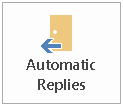 Botón de respuestas automáticas de Outlook Botón de respuestas automáticas de Outlook