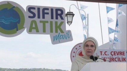 Primera llamada de la primera dama Erdogan para apoyar el proyecto 'Zero Waste Blue'