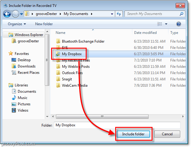 Agregue "Mi Dropbox" al menú Inicio de Windows