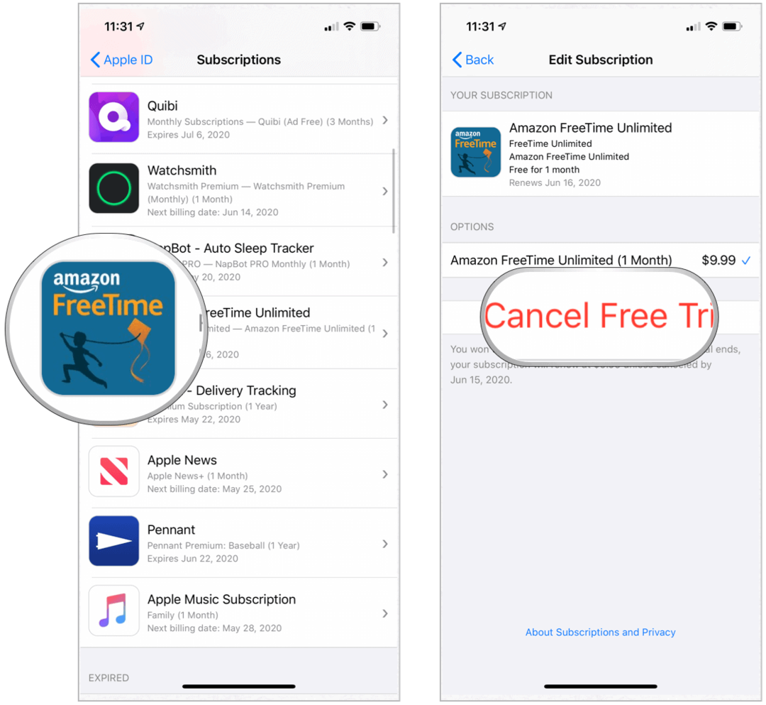 App Store Cancelar prueba gratuita