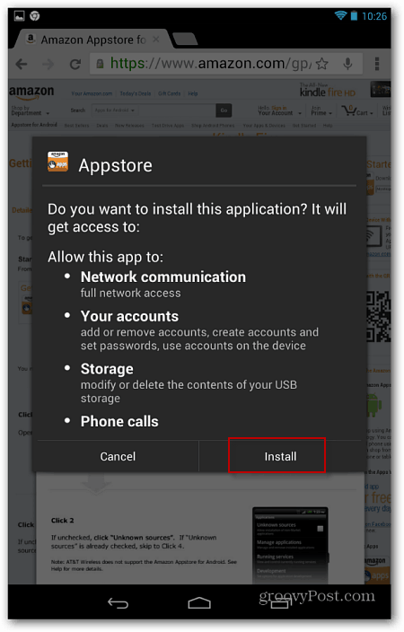 Comience a instalar Amazon App Store