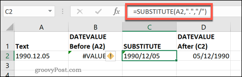 La función SUSTITUIR en Excel