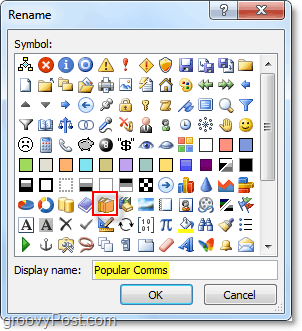 cambiar los nombres de la cinta y la cinta de los iconos en Office 2010
