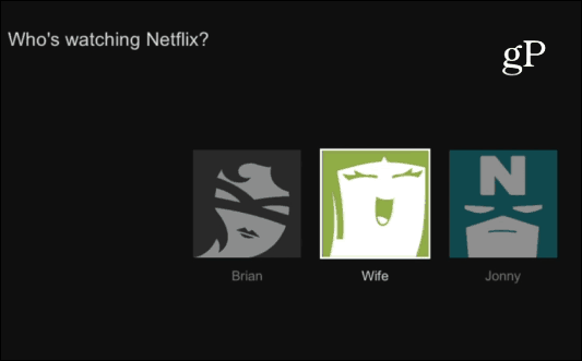 Perfiles de usuario de Netflix