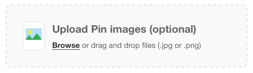 pinterest upload pin imágenes