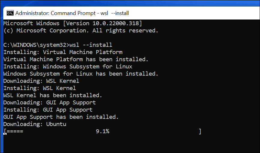 Instalación de WSL y Ubuntu