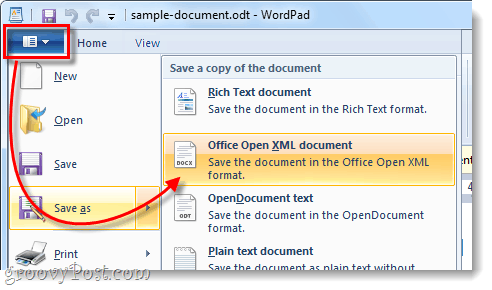 guardar el archivo impar como documento xml abierto