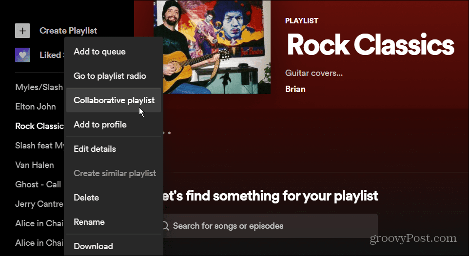 hacer una lista de reproducción colaborativa en spotify