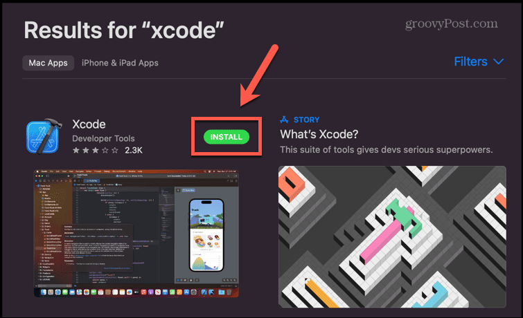 tienda de aplicaciones instalar xcode