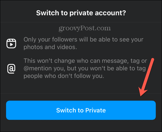 cambiar instagram a privado