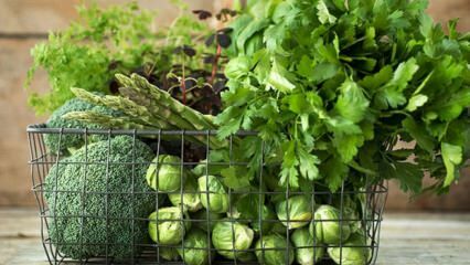 ¿Qué vegetales verdes pierden peso?