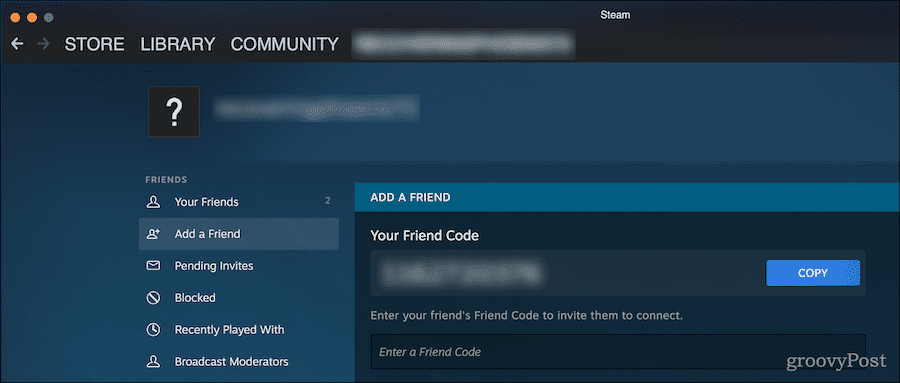 Cómo encontrar el código de amigo en Steam