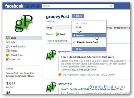 Facebook agrega listas de intereses: cómo usarlas