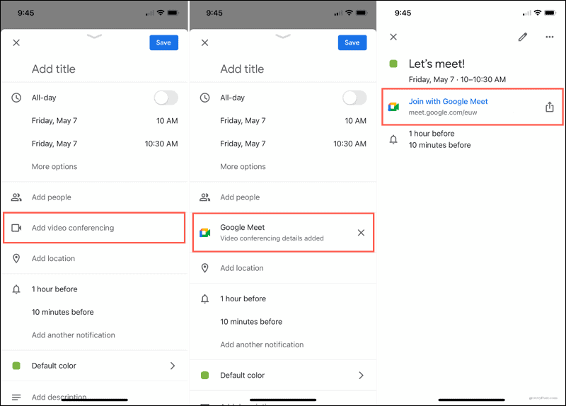 Programar usando Google Calendar