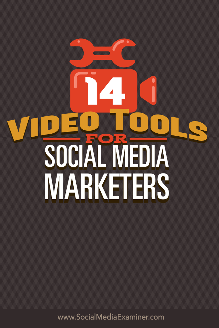 14 herramientas de video para redes sociales