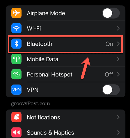 configuración bluetooth iphone