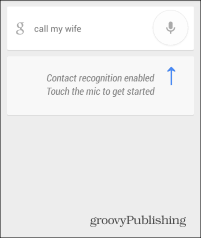 Google Now agrega la opción a Voice Call Mom