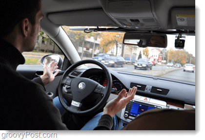 conducir manos libres, google car