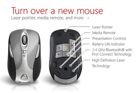 microsoft mouse presentadores puntero láser botones de presentación control inalámbrico
