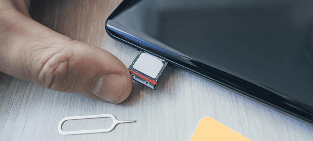 Apertura de la ranura de la tarjeta SIM en iPhone o Android