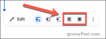 Opciones de ajuste de texto en Google Docs