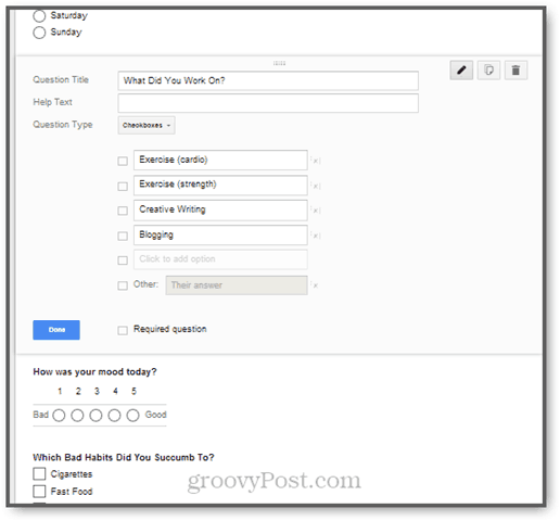 productividad y responsabilidad usando documentos de google y formularios de google