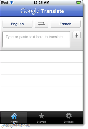 aplicación de traductor de google